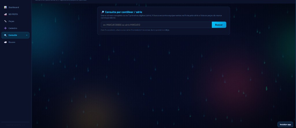 Consulta por contêiner ou série no PN System